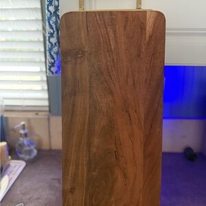 Wooden Charcuterie/cutting board with gold handle